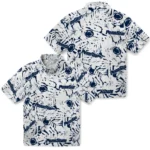 Penn State Nittany Lions Hawaiian Shirt – Hibiscus Overlay