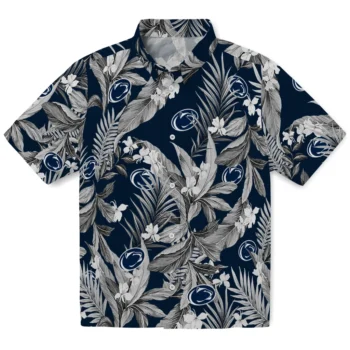 penn state nittany lions palm leaves blue hawaiian shirts best selling