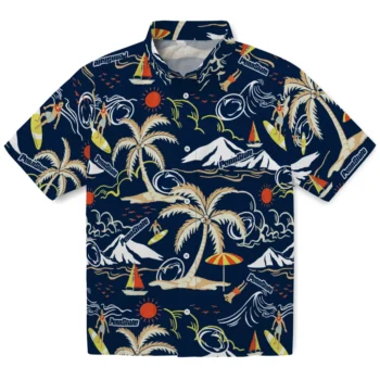 penn state nittany lions palm tree island blue hawaiian shirts best selling