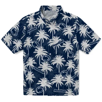 penn state nittany lions palm grove blue hawaiian shirts best selling