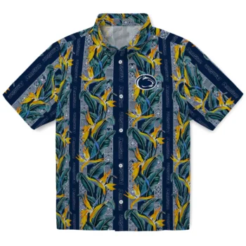 penn state nittany lions paradise vines blue hawaiian shirts best selling