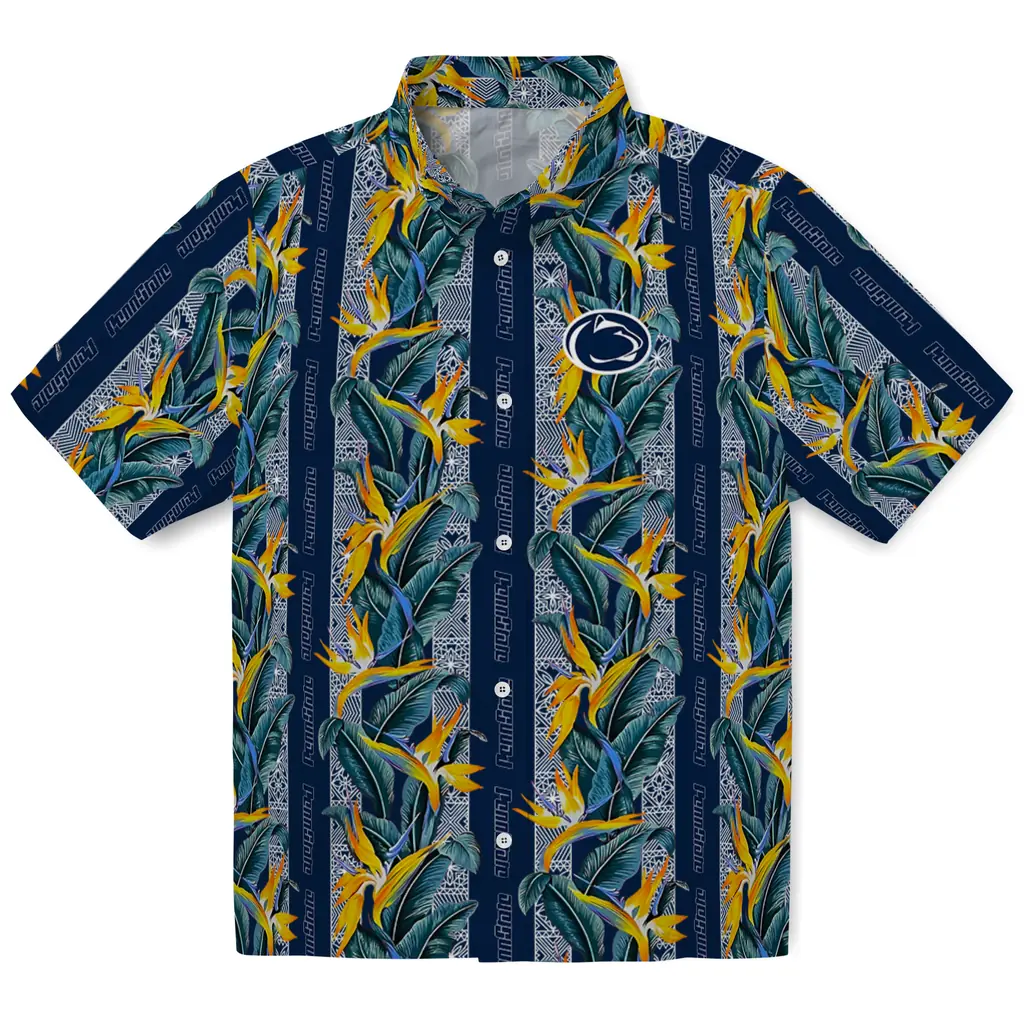 Penn State Nittany Lions Hawaiian Shirt - Paradise Vines penn state nittany lions paradise vines blue hawaiian shirts best selling