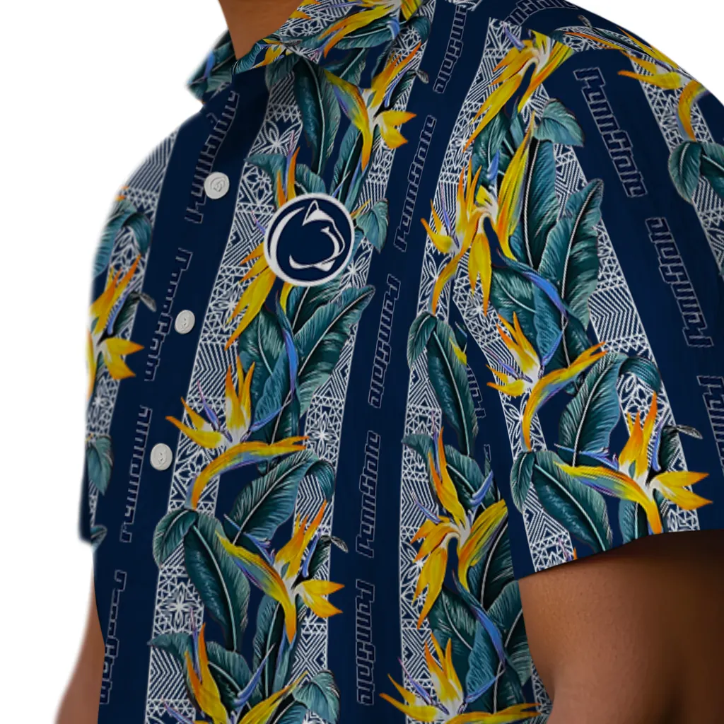 Penn State Nittany Lions Hawaiian Shirt - Paradise Vines penn state nittany lions paradise vines blue hawaiian shirts trendy