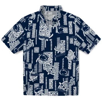penn state nittany lions turtle lines blue hawaiian shirts best selling