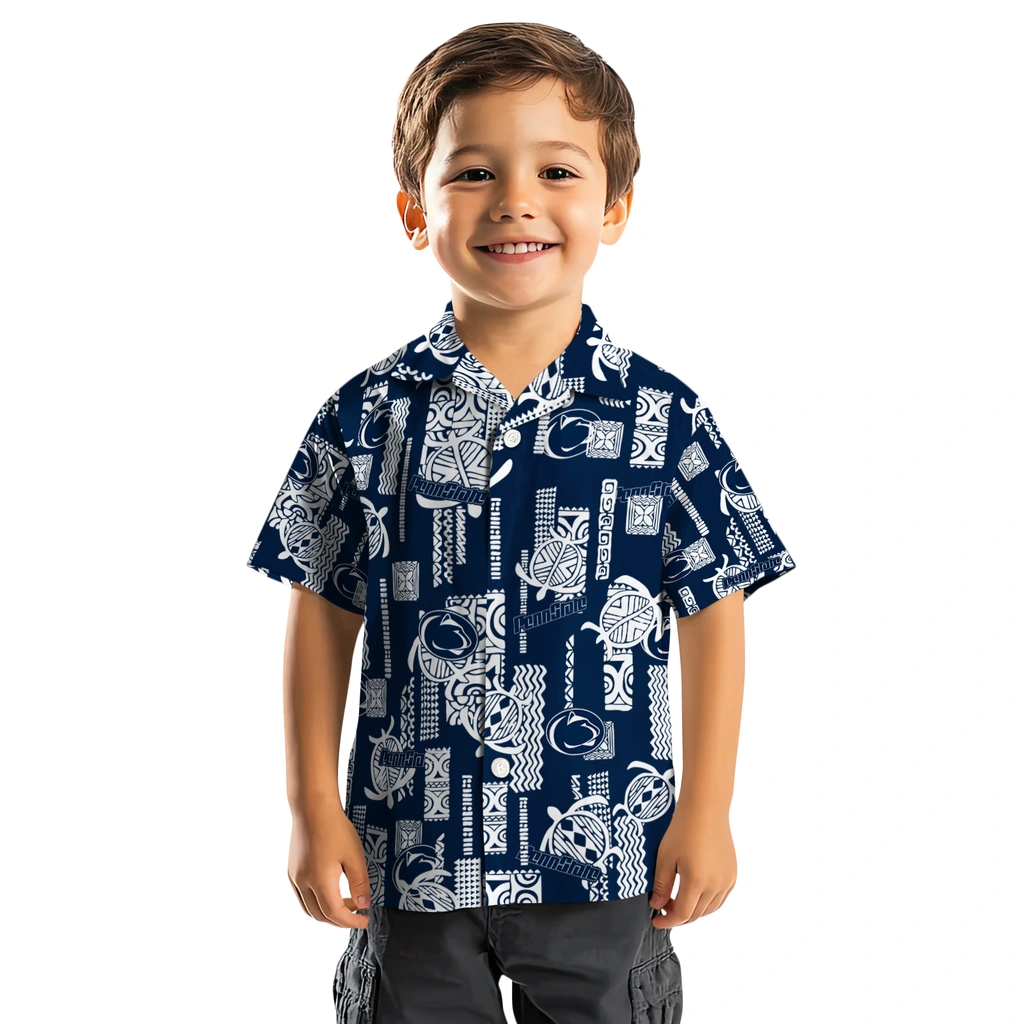 Penn State Nittany Lions Hawaiian Shirt - Turtle Lines penn state nittany lions turtle lines blue hawaiian shirts top rated