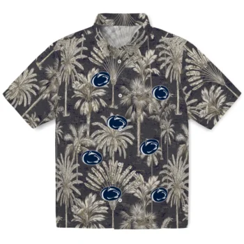 penn state nittany lions palm shadows blue hawaiian shirts best selling