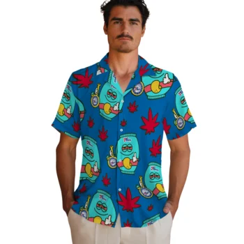philadelphia 76ers bong smile blue hawaiian shirts fashion forward