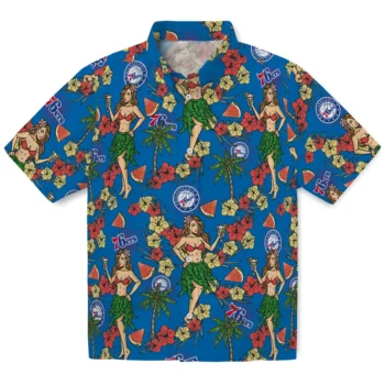 philadelphia 76ers hawaiian girls design blue hawaiian shirts best selling