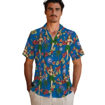 philadelphia 76ers hawaiian girls design blue hawaiian shirts fashion forward