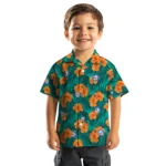 Philadelphia 76ers Hawaiian Shirt – Hibiscus and Palm Leaves