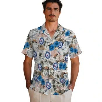 philadelphia 76ers hibiscus seaside white hawaiian shirts fashion forward