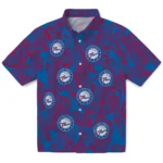 Philadelphia 76ers Hawaiian Shirt – Leaf Outline