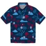 Philadelphia 76ers Hawaiian Shirt – Palm And Clouds