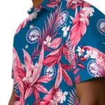 Philadelphia 76ers Hawaiian Shirt – Palm Leaves