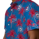 Philadelphia 76ers Hawaiian Shirt – Palm Tree Motif