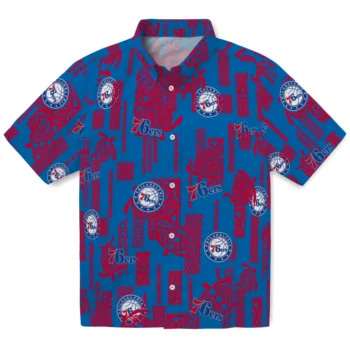 philadelphia 76ers turtle lines blue hawaiian shirts best selling
