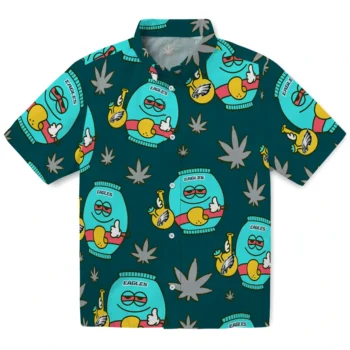 philadelphia eagles bong smile green hawaiian shirts best selling