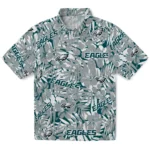 Philadelphia Eagles Hawaiian Shirt – Hibiscus Overlay