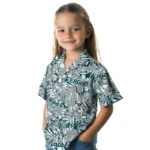 Philadelphia Eagles Hawaiian Shirt – Hibiscus Overlay