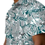 Philadelphia Eagles Hawaiian Shirt – Hibiscus Overlay