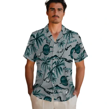 philadelphia eagles palm sunset hawaiian shirts fashion forward