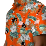 Philadelphia Flyers Hawaiian Shirt – Flamingo and Hibiscus