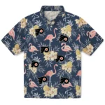 Philadelphia Flyers Hawaiian Shirt – Flamingo Hibiscus
