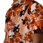 Philadelphia Flyers Hawaiian Shirt – Hibiscus Arrangement