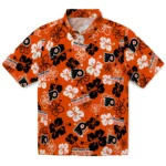 Philadelphia Flyers Hawaiian Shirt – Hibiscus Flower Design