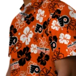 Philadelphia Flyers Hawaiian Shirt – Hibiscus Flower Design