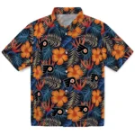 Philadelphia Flyers Hawaiian Shirt – Hibiscus Foliage