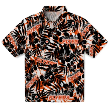 philadelphia flyers hibiscus overlay hawaiian shirts best selling
