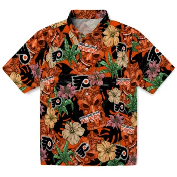 philadelphia flyers tiki jungle orange hawaiian shirts best selling
