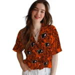 Philadelphia Flyers Hawaiian Shirt – Leaf Outline
