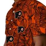 Philadelphia Flyers Hawaiian Shirt – Leaf Outline
