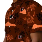 Philadelphia Flyers Hawaiian Shirt – Palm And Clouds