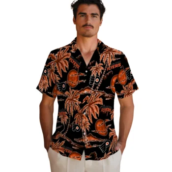 philadelphia flyers palm sunset hawaiian shirts fashion forward