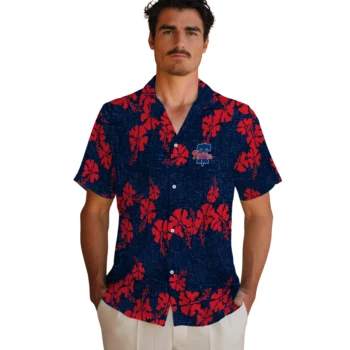 philadelphia phillies hibiscus petals blue hawaiian shirts fashion forward
