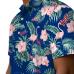 Philadelphia Phillies Hawaiian Shirt – Flamingo and Hibiscus