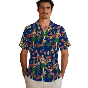 philadelphia phillies hawaiian girls design blue hawaiian shirts fashion forward