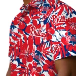 Philadelphia Phillies Hawaiian Shirt – Hibiscus Overlay