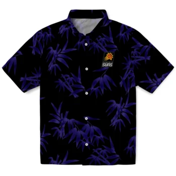 phoenix suns bamboo branches purple black hawaiian shirts best selling
