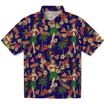 phoenix suns hawaiian girls design purple hawaiian shirts best selling