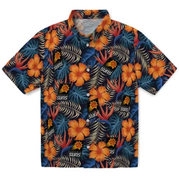 phoenix suns hibiscus foliage hawaiian shirts best selling