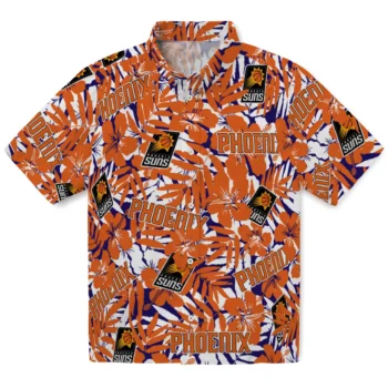 phoenix suns hibiscus overlay hawaiian shirts best selling