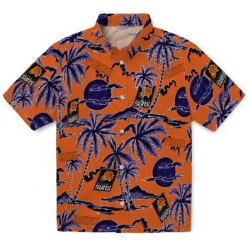 phoenix suns palm sunset hawaiian shirts best selling