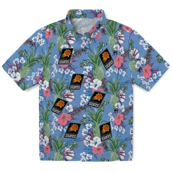 phoenix suns pineapple bouquet best sky blue hawaiian shirts best selling