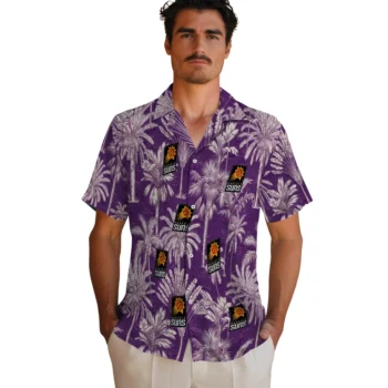 phoenix suns palm shadows purple hawaiian shirts fashion forward
