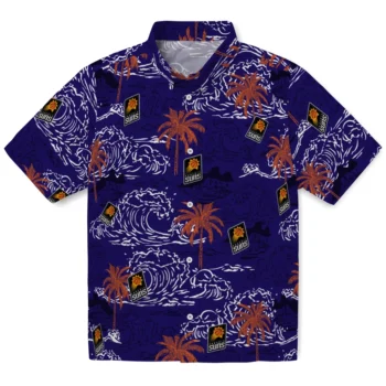 phoenix suns wave palm purple hawaiian shirts best selling