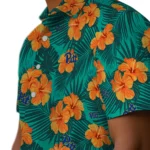 Pittsburgh Panthers Hawaiian Shirt – Hibiscus and Palm Leaves
